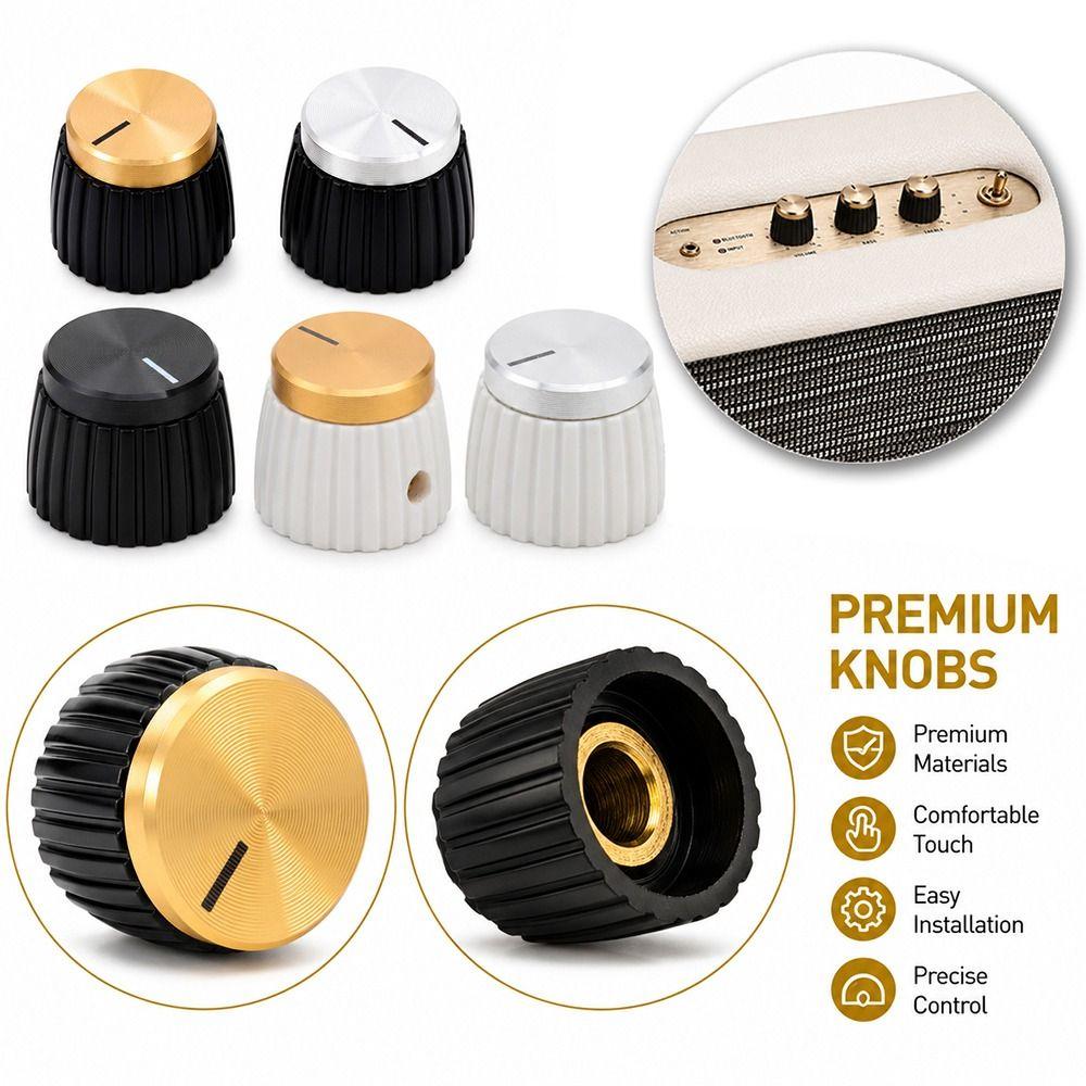 5Pcs Set Screw Fixed Effect Pedal Knob 20x16mm Amplifier Knob Replacement Potentiometer Replacement