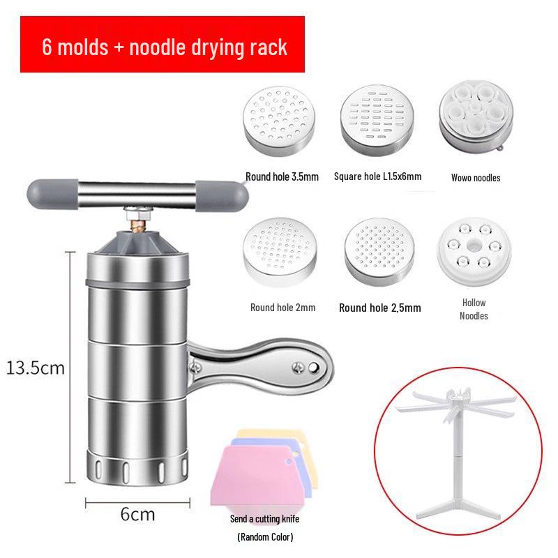 Manual Stainless Steel Noodle and Pasta Maker with Hand Crank