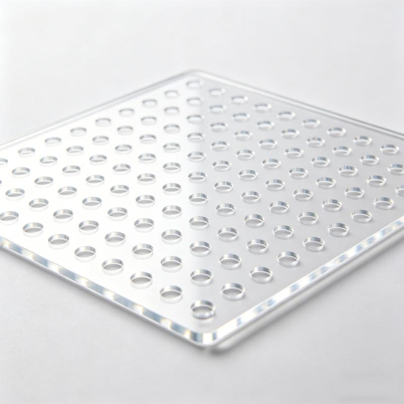 Highly Transparent Acrylic Perforated Board DIY Handmade Material Hard Plastic Transparent Organic Glass Board Workbench Miscellaneous Sorting Rack