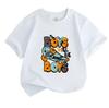 Kids Boys Girls 100% Cotton Crew Neck Short Sleeve T-Shirt, Cute Boys Will Be Boys Skateboard Graphic Casual Summer Tee Tops for Children Daily Wear