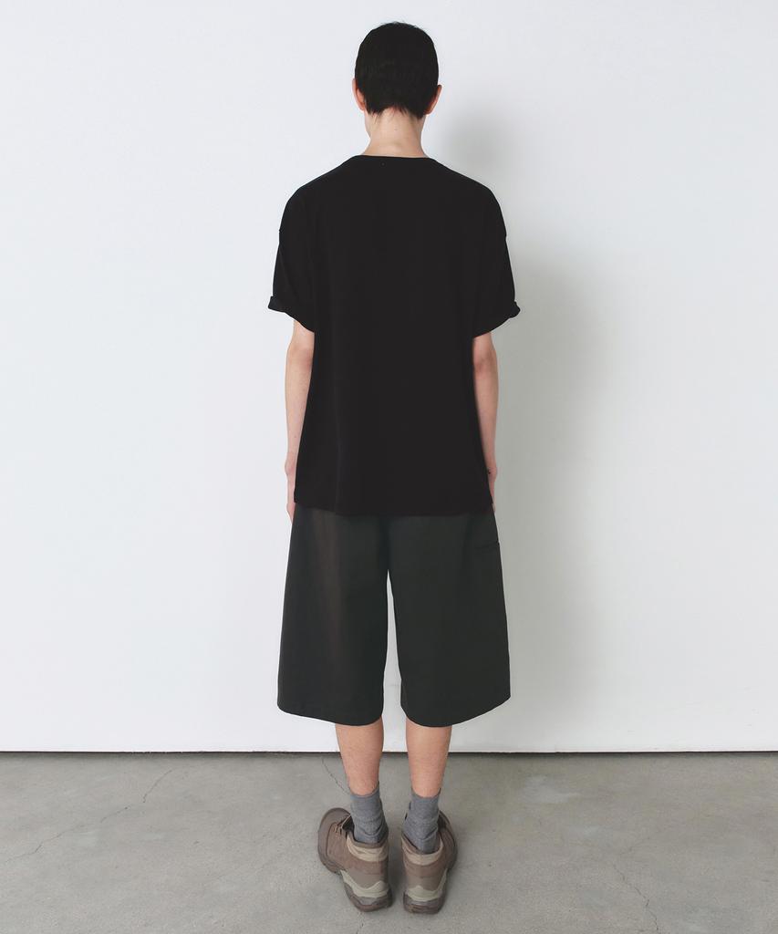 INSILENCE Cotton Twill Bermuda Pants Charcoal