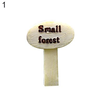 1Pc Śliczne Fingerpost Mini ogród krajobraz miniaturowe ozdoby DIY dekoracje