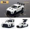 Mini Alloy Drift Car Model Simulation Sports Vehicle Decor for Car Interior 1:64 Scale Car Toy Ornament Collectible Gift