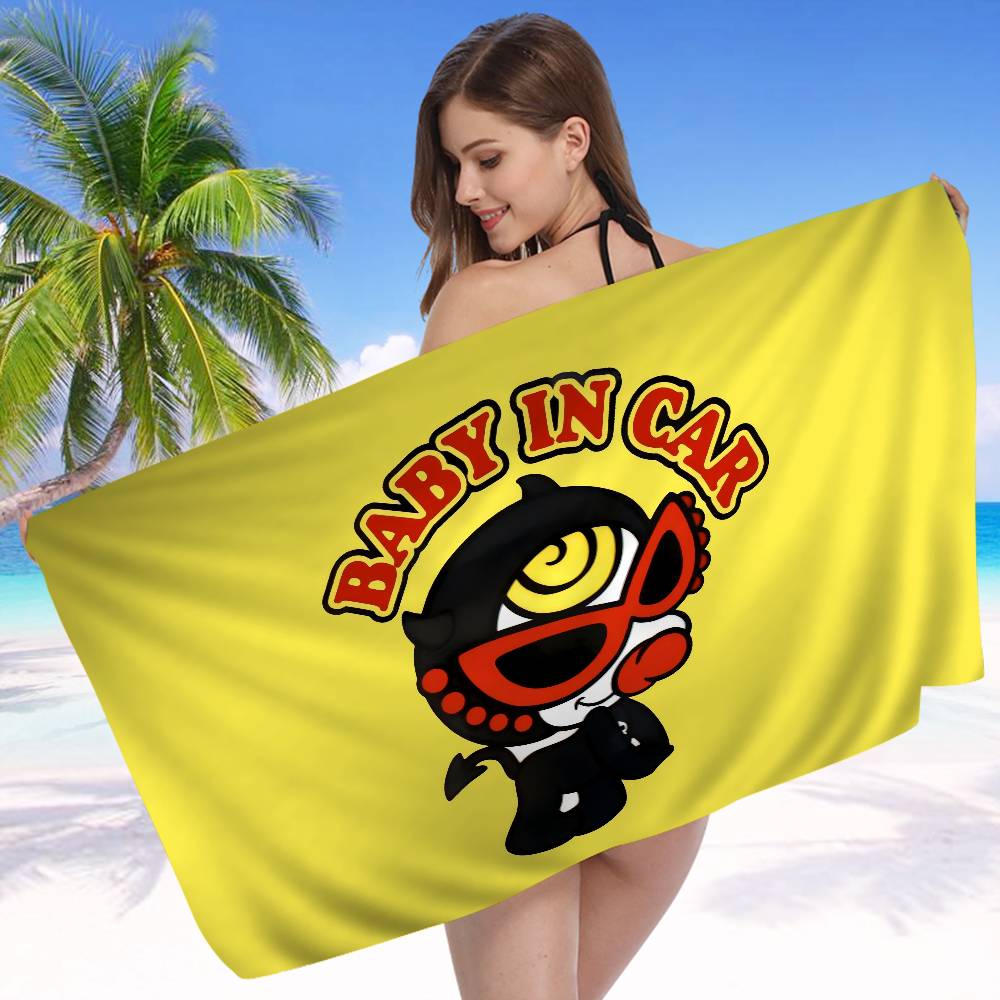 H-Hysteric M-Mini Cute Girl Microfiber Printed Beach Towel Mountain Climbing Yoga Beach Swimming Running Absorbent Soft Towel