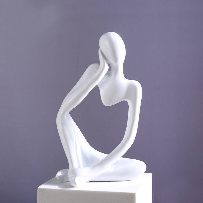 3D Printed Abstract Character Ornament for Living Room Decor