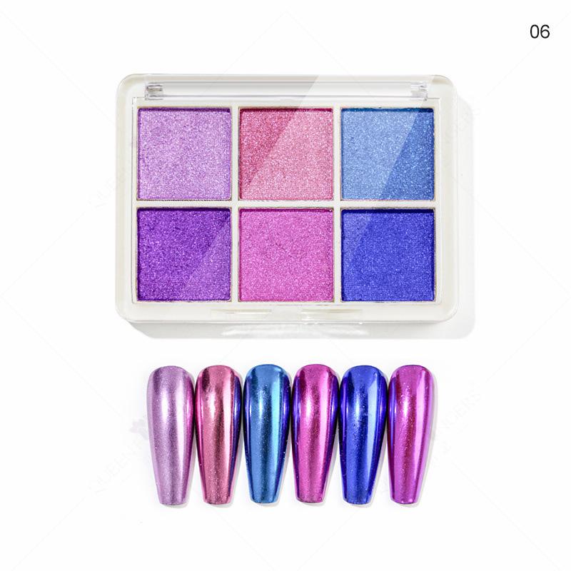 Aurora Silver Chameleon Mirror Eyeshadow Glitter Powder