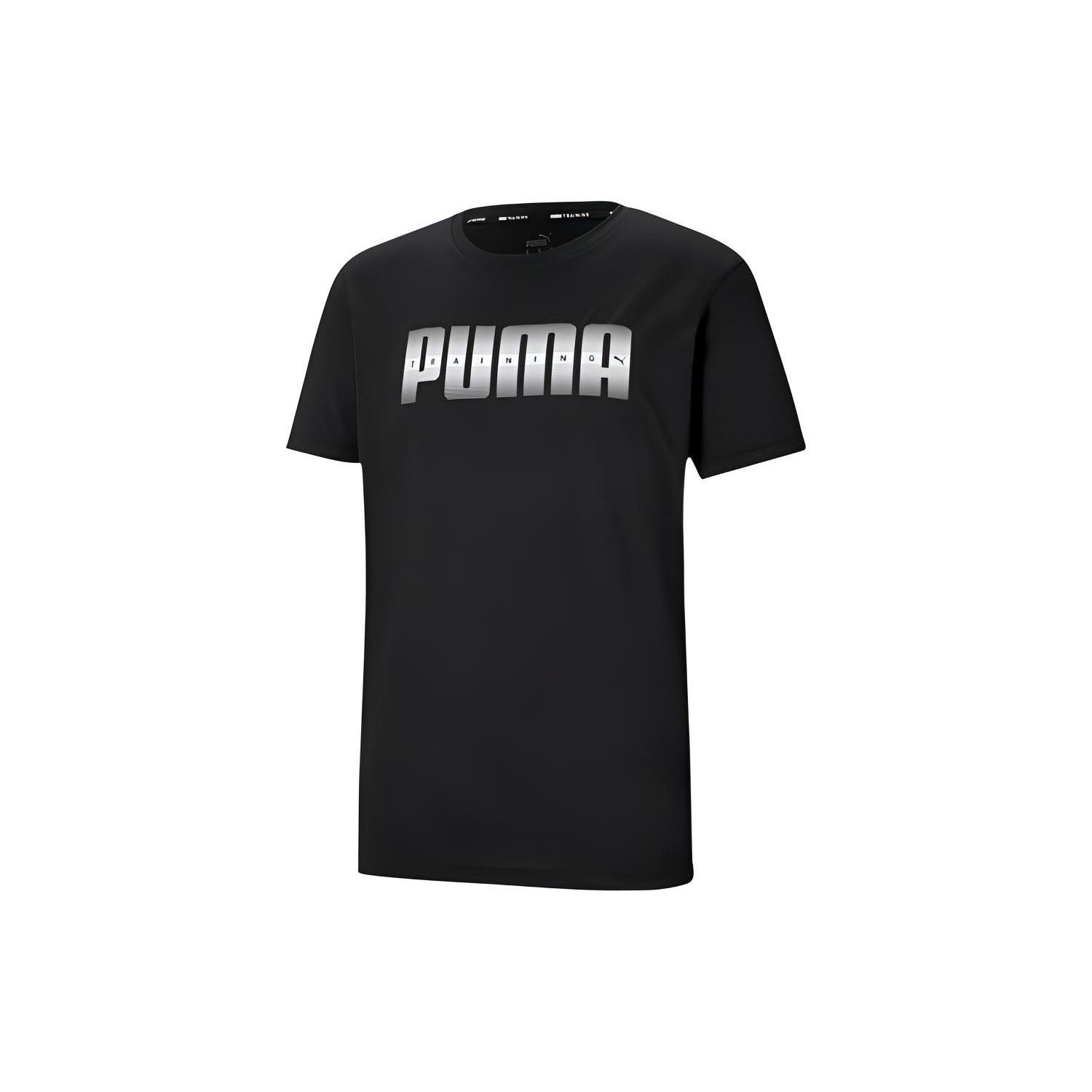 PUMA Performance Recycled Logo T-shirt  Black  Men s 520484-01 L