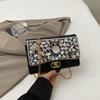Premium bag women's new versatile small fragrant chain messenger bag fashionable diamond-encrusted clutch bag dinner bag
