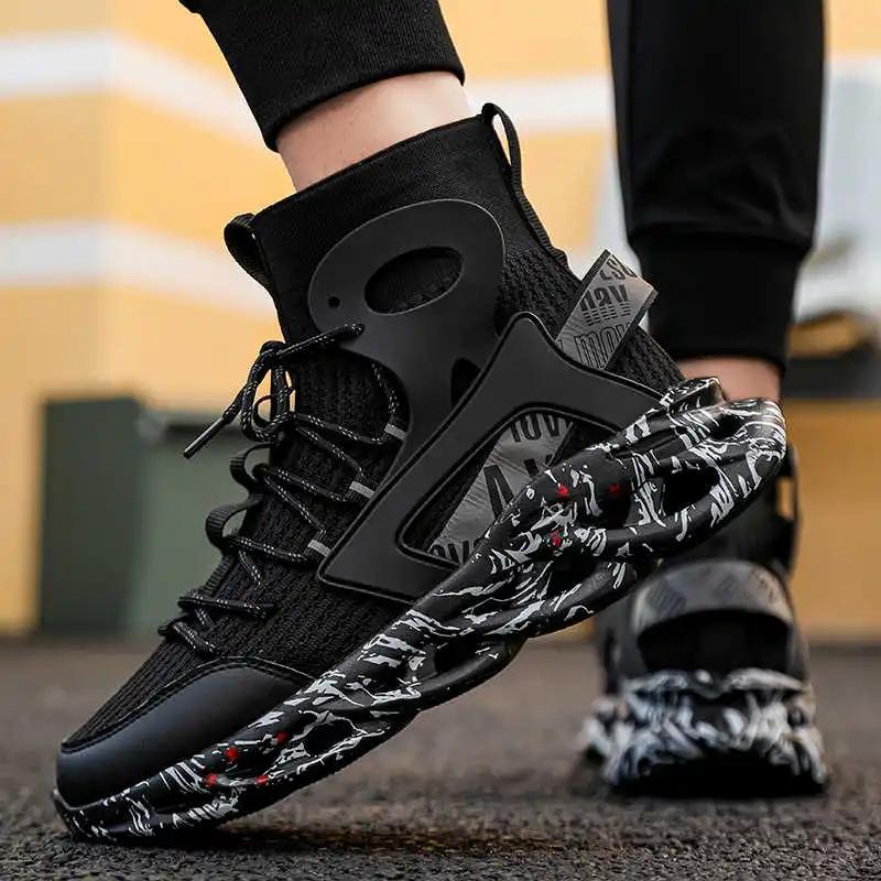 Fashion Parkside With Ties Sneakers Light Blue High Boot Shoes Men's Long Sneakers Sport Promo 2025outdoor Expensive Athletic