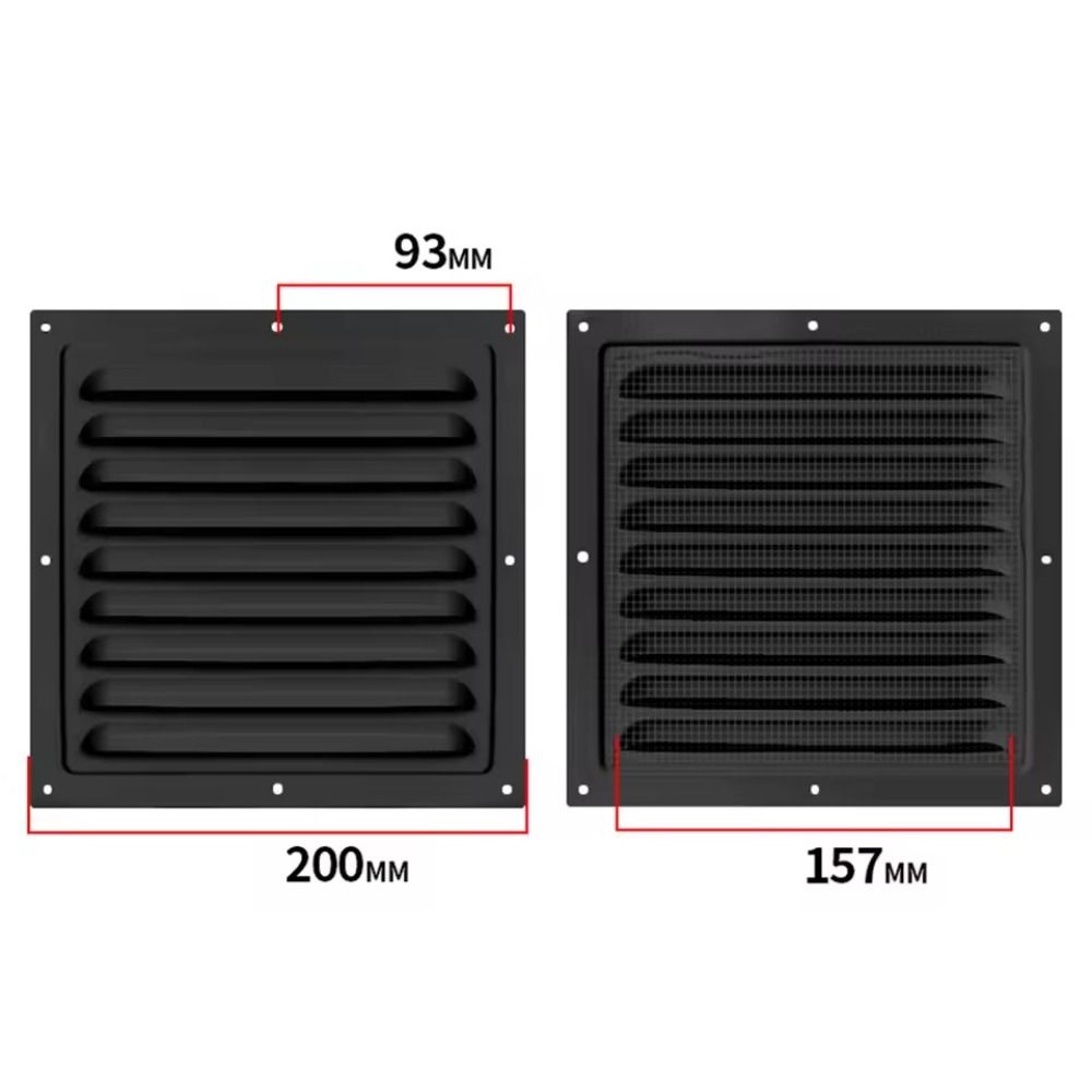 Heating Cooling Vents Plate Ventilation Cover Aluminum Alloy Window Square Vent