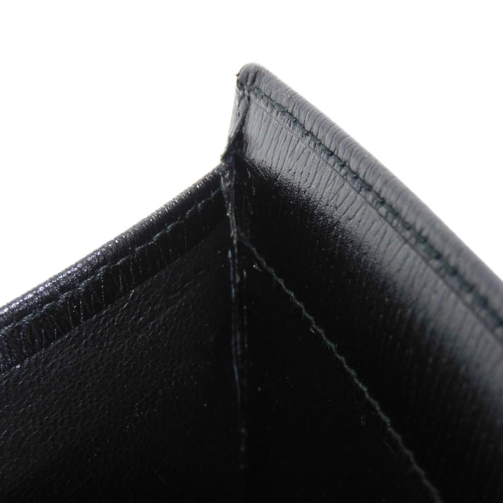 Used 9539 Old Jackie Compact Wallet 035 2169 7941 Vintage Gold Billfold Coin Purse Black Unisex from Japan AUTHENTIC