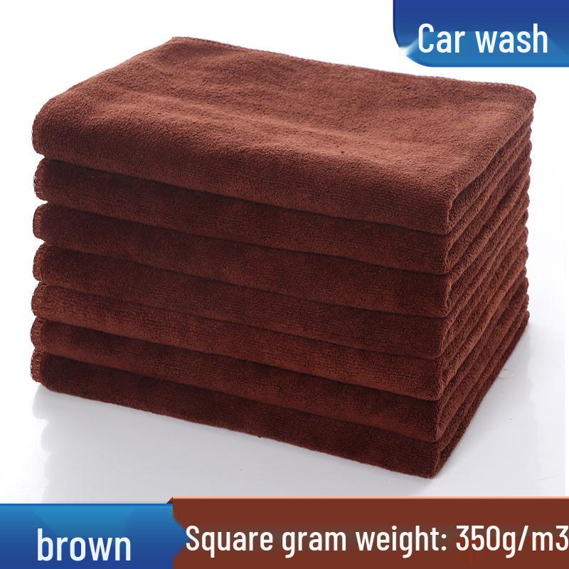 Water Absorbent Microfiber Car Cleaning Towel: Multifunctional, Thickened, Square Cloth for Car Drying.