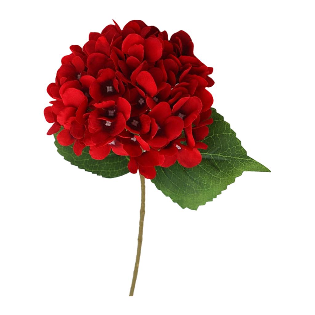 Single Artificial Hydrangea Flower - Elegant Home Living Room Decoration And Wedding Bouquet