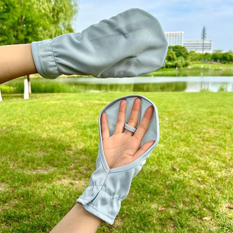 

Women s UV Protection Fingerless Sunshade Gloves for Driving & Cycling - Ice Silk, Lightweight, Summer One Size