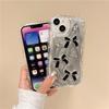 Cream Wind Glitter Mobile Phone Case For Iphone17Pro Rhinestone Bow Apple 16 Anti-Drop Women'S 15