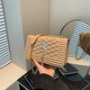 Women'S Bag Fashion Small Square Bag Texture Pu Shoulder Bag Craft Pressure Shell Chain Messenger Bag