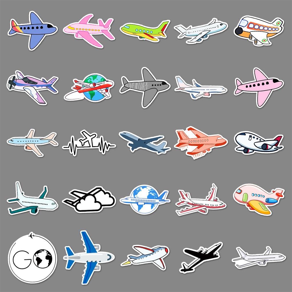 101 Plane Graffiti Stickers Personalized Cartoon Children's Creative Decorative Water Cup Mobile Phone Case Toy Stickers