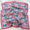 Luxury Women Soft Satin Hair Scarves Fashion Print Square Headscarf 70cm Professional Designer Scarf Headband