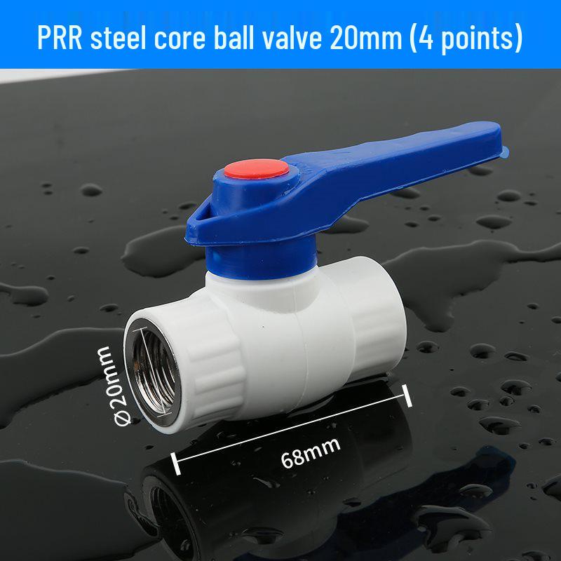 

PPR Stainless Steel Internal Thread Ball Valve: 4, 6 Points, 1-Inch, Water Pipe Stop Switch, Double Internal Thread.
