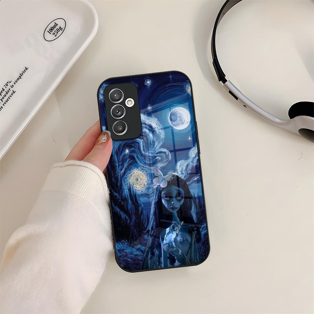 Corpse Bride Phone Case Glass For Samsung S24 S26 S23 S20 S25 S21 S22 Ultra Fe Plus A05 A06 A16 A26 A36 A56 Coque