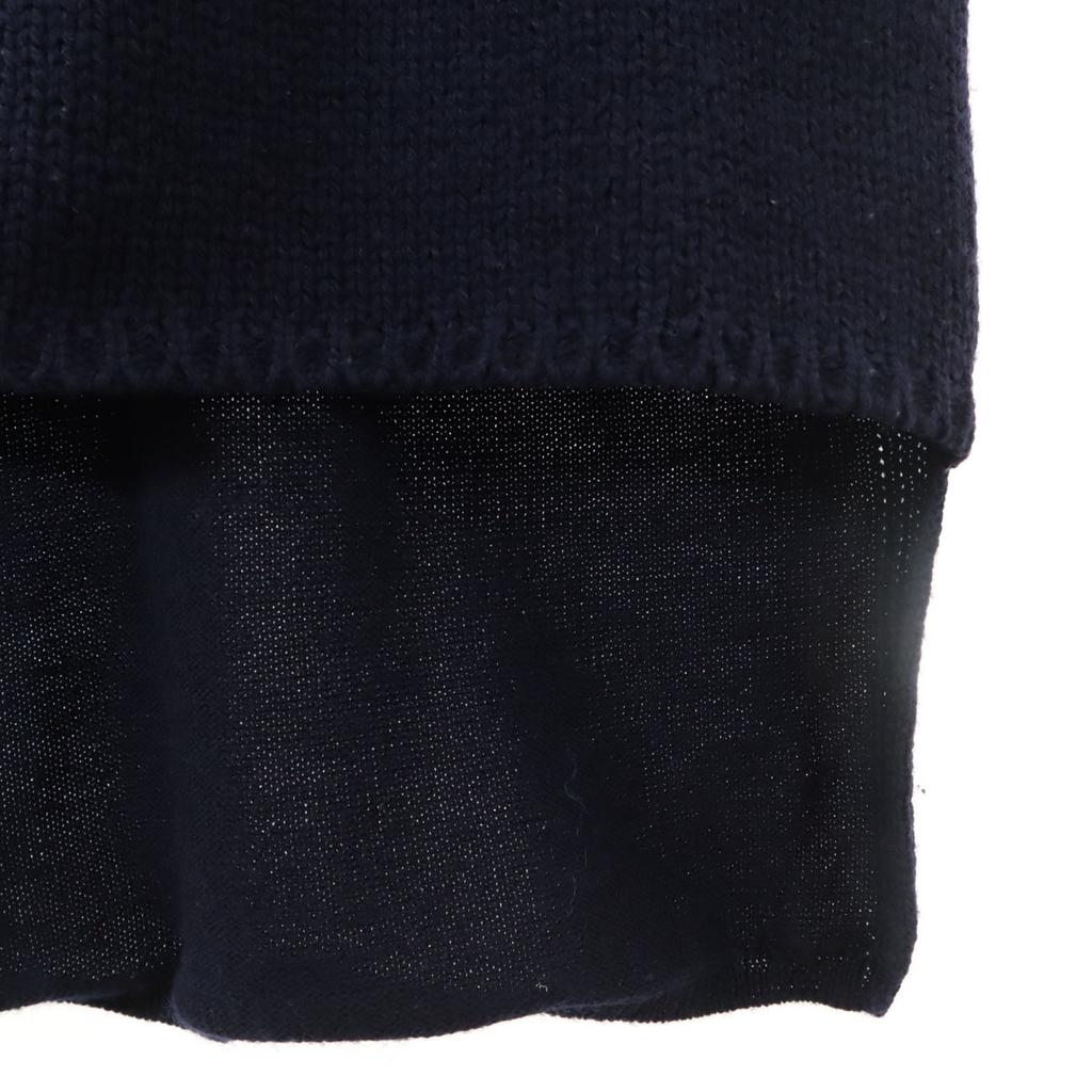 COMME des GARCONS SHIRT made in Japan Langarmpullover M Marineblau gestrickt Damen Gebraucht