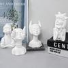 15cm Big Beautiful Goddess Lady Gypsum silicone mold Angel Girl Women Bust Statue Candle Silicone Mold Female Figures Resin mold