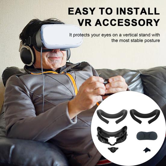 

1 комплект VR Face Guard Регулируемый кронштейн VR Дышащая удобная подушка для защиты глаз для Meta Quest 3