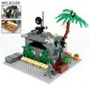 158PCS MOC Military Series Jungle Military Bunker Scene Building Toys