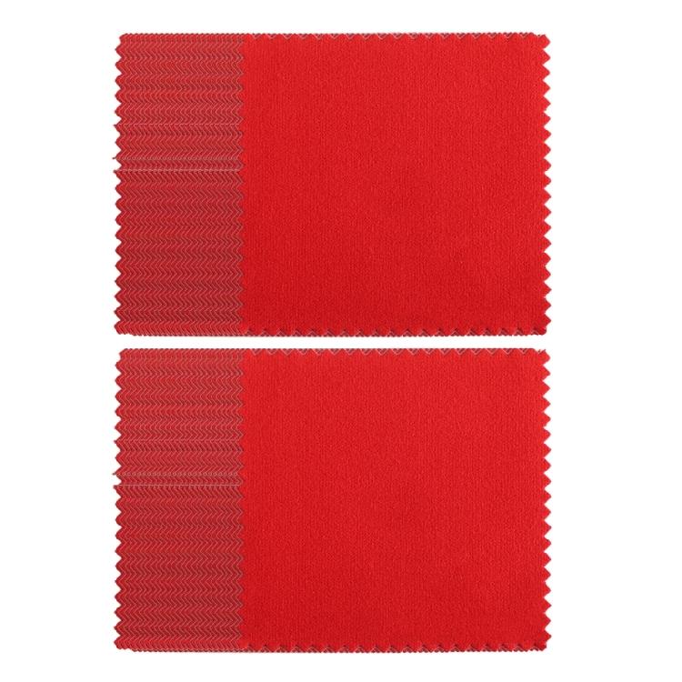 50 Pack Multifunctional Jewelry Polishing Cloth 17 Color Option Silver Restoration Cloth Cleaning Accessory for Jewelry