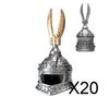 MOC Medieval Castle Knight Figures Waffen Accessories Flame Helmet Shoulder Armor Sword Toy