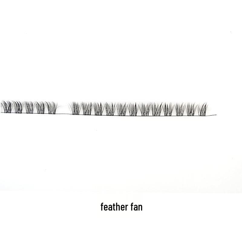 Multi-Style DIY Natural Dense Semi-Finished Pre-Curved Segmented Half-Lash Eyelashes