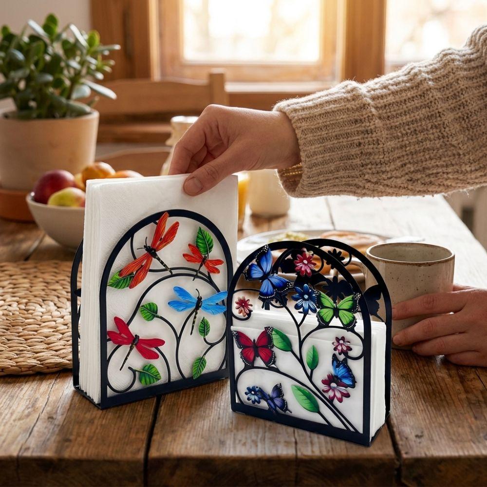 Rustproof Acrylic Napkin Holder Waterproof Desktop Tissue Stand Kitchen Dining Table