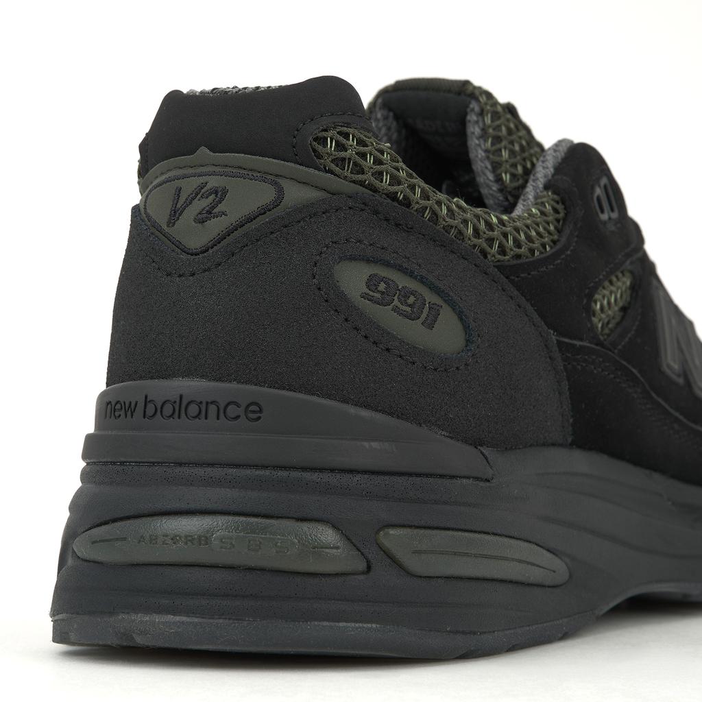 Stone Island X New Balance 991v2 Made In England Black Unisex Sneakers Olive-Night Steel-Gray U991SD2