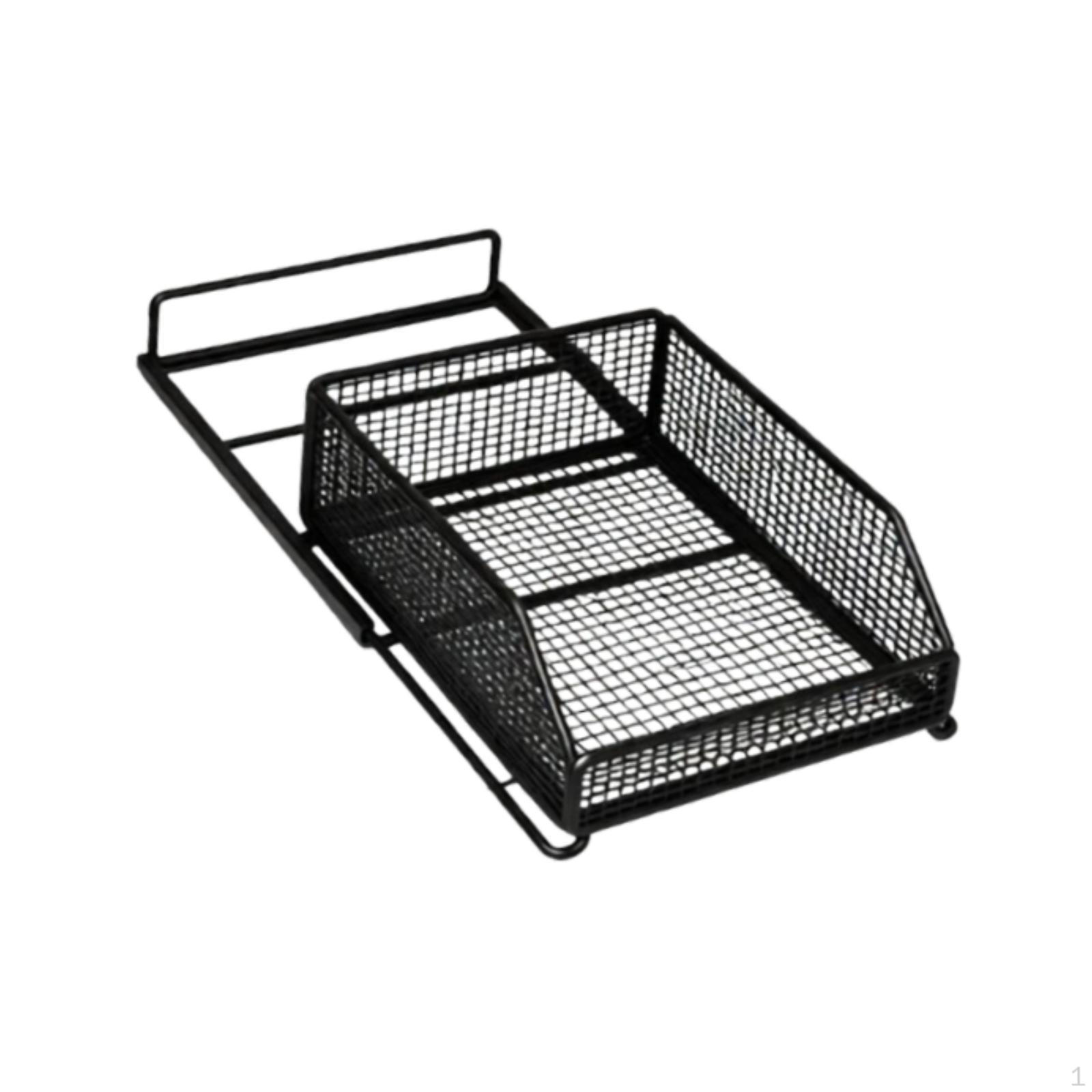 

Pull Out Cabinet Organizer Drawer Multifunctional Utensil Spice Storage Shelf for Bathroom Extended M чорний