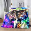 Code Geass Lelouch Anime Portrait Flannel Throw Blanket, Soft Warm Lightweight Blanket for Sofa Bed Home Decor