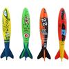 Tauchtorpedospielzeug, 4 Stück Schwimmtrainingsspielzeug Tauchen Wassersportspielzeug für Kinder Unterwasserspiel