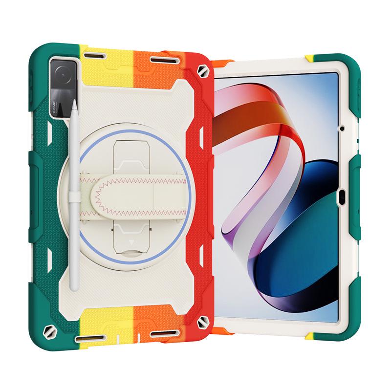 Buntes Silikon-Armband Handheld-Ständer-Hülle für Xiaomi Redmi Pad 10.6 und Pad 5