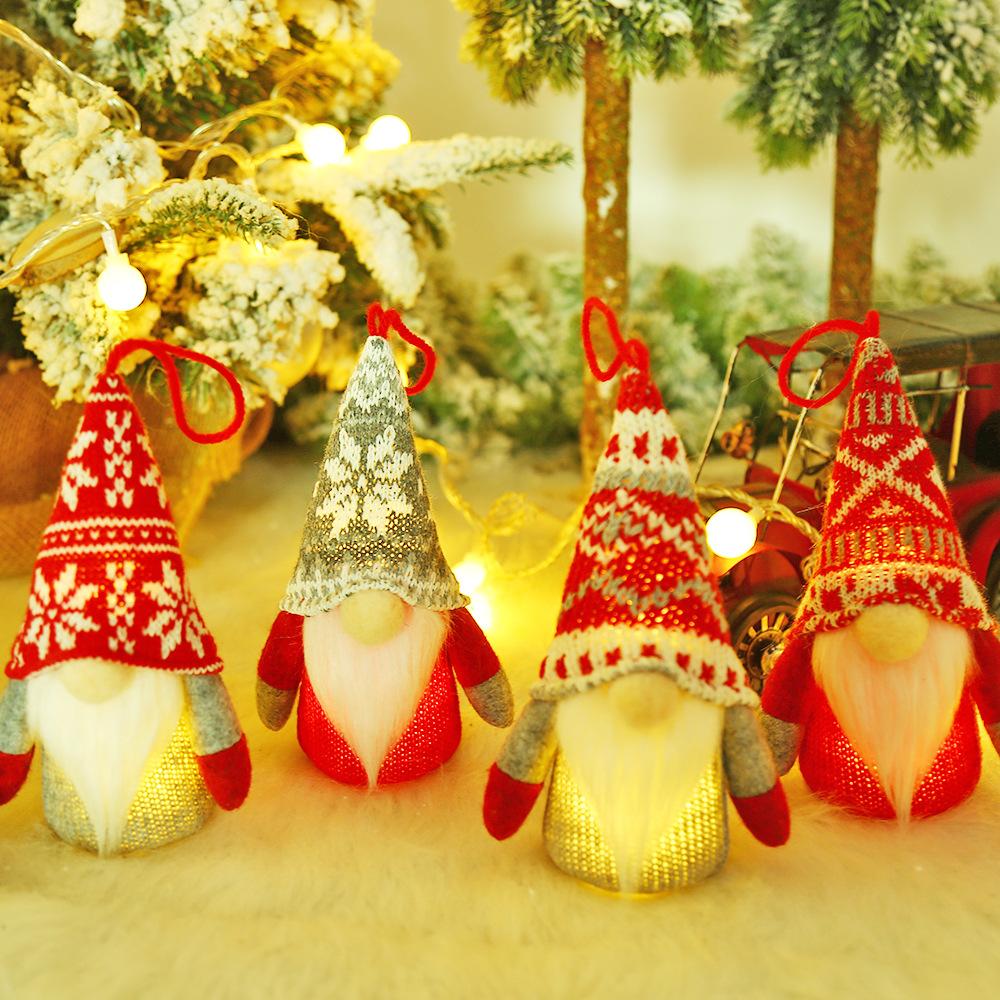 Christmas Combination Set Doll Pendant Faceless Doll Pendant Angel Pendant Christmas Decorations