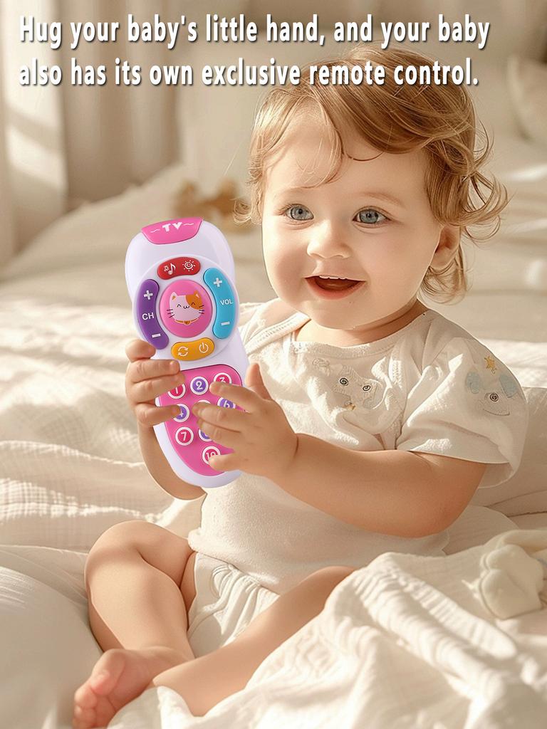 Baby Remote Control Toys Montessori Early Education Mobile Phones for Babies Soft Lighting and Gentle Lullabies Baby Easter Holi