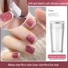 Nail Art French Manicure Stamping Set with Silicone Template for Transfer Printing