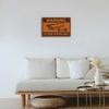 Vintage 24-Hour Surveillance metal sign, 8x12 inch.