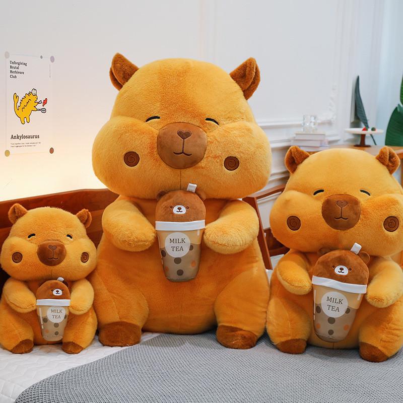 Adorable Q Version Capybara Plush Doll Soft And Cuddly Water Cup Design Gift For Kids