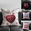 Strawberries and Cherries Cushion Cover Pillow Case Antidustmite Invisible Zipper Silky Plush Cushion