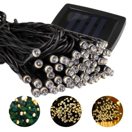 Girlanda Solarna Ogrodowa Lampki Łańcuch 100 Led