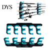 Garage Rod Storage Solutions 2Pcs Wall Mount Fishing Holder, 5 Pole Display Mounted Rack for Shed, Horizontal Organizer Stand Heavy Duty