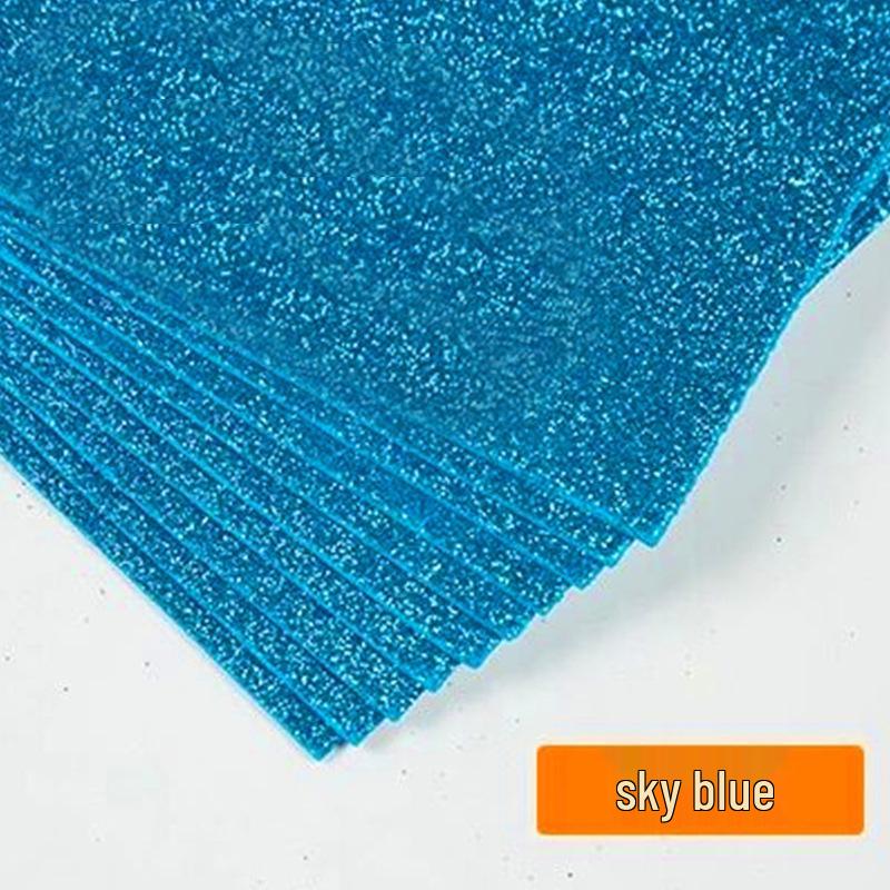 Glitter Self-Adhesive Foam Craft Paper for Kids