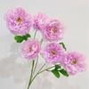 Artificial Peony Flower 6 Heads Blooms Faux Silk Peonies with Stem Fake Flower Branches for Vase Wedding Centerpieces Floral Arrangements