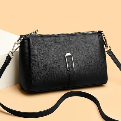 Leather Messenger Women'S Bag Bag First Layer Cowhide Shoulder Large Capacity Fashion Trend Bag
