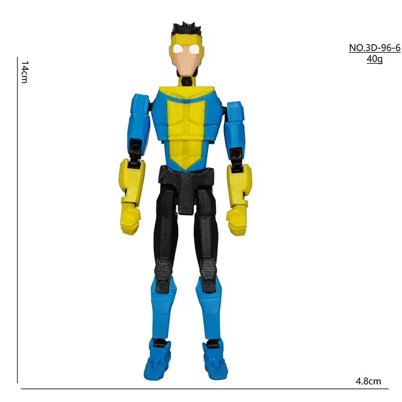 

3D Action Figures For Invincible Superhero, Multi-jointed Posable Boy Model For Titan 13, Desk Ornament For Kids & Collectors