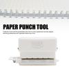 5 Hole Paper Punch Tool Portable Loose Leaf Puncher Precise Round Hole Puncher  Home Use